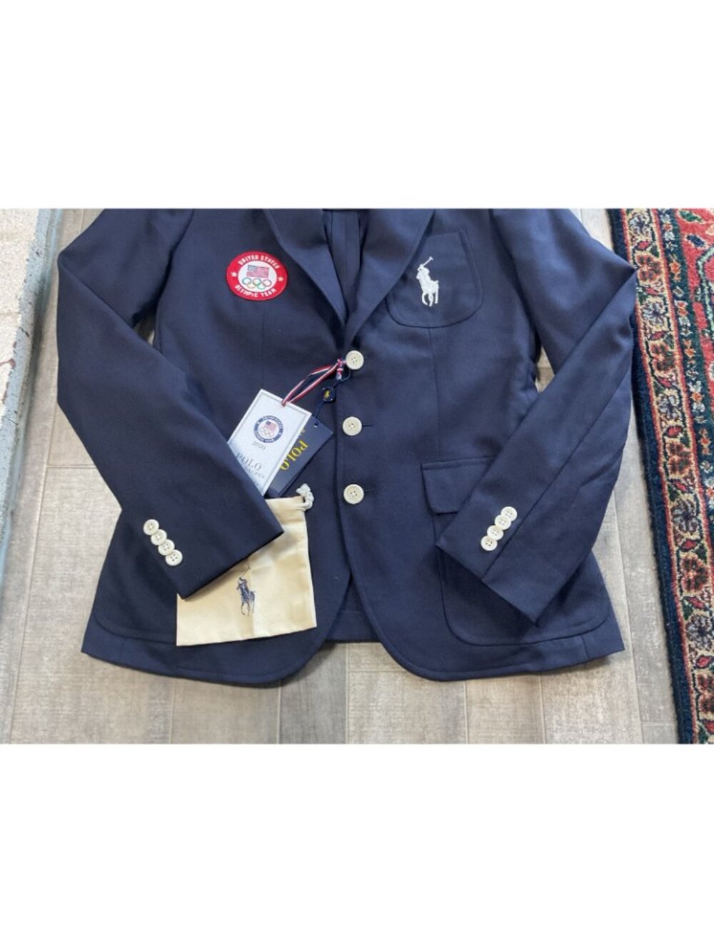 Polo Ralph Lauren NWT 2020 USA Olympics Womens 4 Opening Ceremony Blazer Navy - Picture 4 of 14